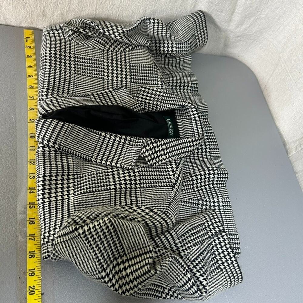 Lauren Ralph Lauren Womens Houndstooth Blazer Size‎ 12 Preppy Old Money Academia - Picture 7 of 11